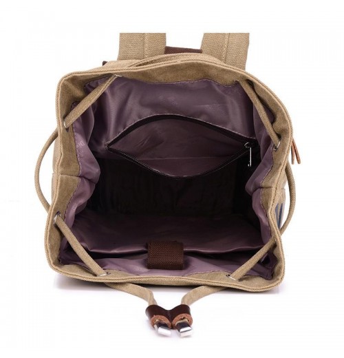 Cotton Canvas Drawstring 15.6 Backpack