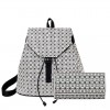 Geometric Drawstring Backpack