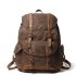 Canvas Leather Rucksack 15.6 Backpack