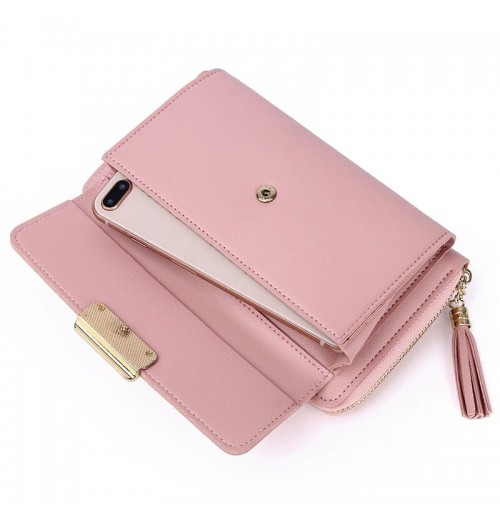 Phone Wristlet Wallet Leather