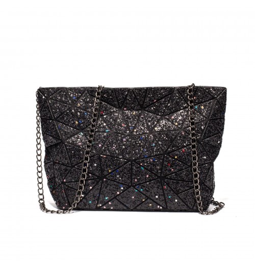 Black Geometric Purse